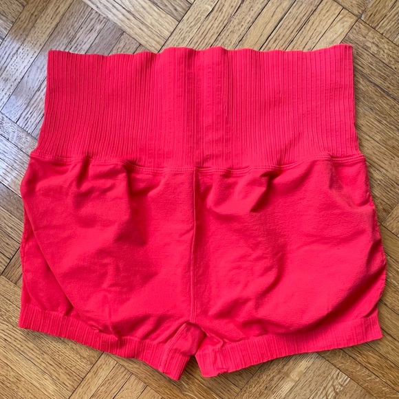 NWOT Free People Good Karma Running Shorts Cherry Tomato Size XL - Picture 7 of 11